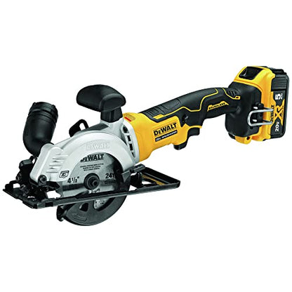 DEWALT ATOMIC 20V MAX* Circular Saw Kit, 4-1/2-Inch (DCS571P1) - WoodArtSupply