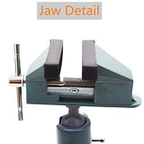 findmall Universal Table Vise 3" Aluminum Swivel Bench Vise 360 Degrees Rotating Fit for Holding Small Parts in Jewelry Hobby Model Making findmall