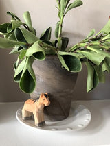 Selsela Horse Wood Figurine - Small Farm Animal Pony Gift Handmade Art Carving Decoration Miniature Animals Girl Women Selsela