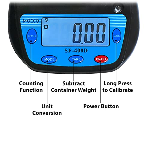 MOCCO 0.01g Accuracy Electronic Lab Scale Scientific Digital Scale Analytical Balance Science Weighting 600g Capacity 7 Units Modes Ounce, Carat, - WoodArtSupply