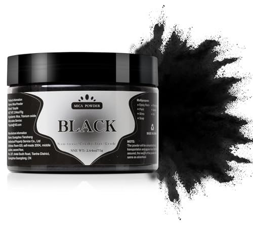 Yipoyilo Mica Powder - 75g Mica Powder for Epoxy Resin - Metallic Color Pigment for Resin, Soap, Bath Bombs, Eye Shadow, Nails, DIY Crafting Projects Yipoyilo