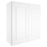 ROOMTEC Wood Wall-Mounted Cabinet,Bathroom Medicine Cabinet with Adjustable Shelves and 2 Soft-Close Doors,Laundry Storage Cabinet for ROOMTEC
