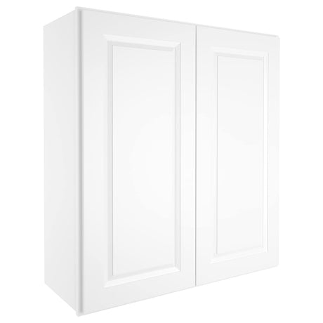 ROOMTEC Wood Wall-Mounted Cabinet,Bathroom Medicine Cabinet with Adjustable Shelves and 2 Soft-Close Doors,Laundry Storage Cabinet for ROOMTEC