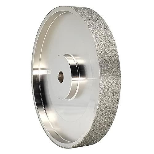 CAQUXIL CBN Grinding Wheel 6" Dia x 1" Wide, 1/2 inch Arbor, Sharpen High Speed Steel Cutting Tools, Diamond Grinding Wheel Grit #80 - WoodArtSupply