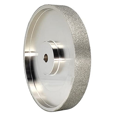 CAQUXIL CBN Grinding Wheel 6" Dia x 1" Wide, 1/2 inch Arbor, Sharpen High Speed Steel Cutting Tools, Diamond Grinding Wheel Grit #80