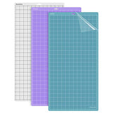 REALIKE 12x24 Cutting Mat for Cricut Maker 3/Maker/Explore 3/Air 2/Air/One,(StandardGrip, LightGrip, StrongGrip,3 Mats) Variety Adhesive Non-Slip Cut REALIKE