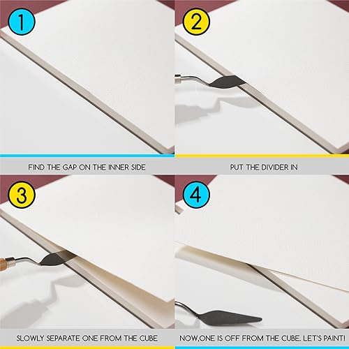 MEEDEN 15×10.2" Cotton Watercolor Paper Textured Surface Watercolor Pad, Cold Press, 140lb/300gsm, 20 Sheets for Painting & Drawing, Wet, Mixed Media MEEDEN