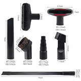 MZY LLC Set of 8 Vacuum Attachments for Shop Vac Accessories 1 7/8" to 1" Vacuum Hose Adapter 1 1/4" Vacuum Floor Brush 1 1/4" Vacuum Brush Flexible MZY LLC