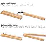 Yellow Mountain Imports 18-Inch Natural Pine Wooden Mahjong Racks with Pushers - Set of 4 (Racks with Pushers Only) Yellow Mountain Imports