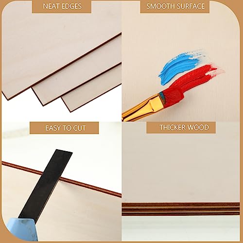 12 Pack Basswood Plywood Sheets 12 x 12 x 1/5 Inch-5 mm Thick Basswood Plywood Board Wood Squares Sheets Natural Unfinished Wood for Crafts, AWIZOM