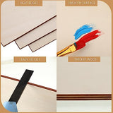 12 Pack Basswood Plywood Sheets 12 x 12 x 1/5 Inch-5 mm Thick Basswood Plywood Board Wood Squares Sheets Natural Unfinished Wood for Crafts, AWIZOM