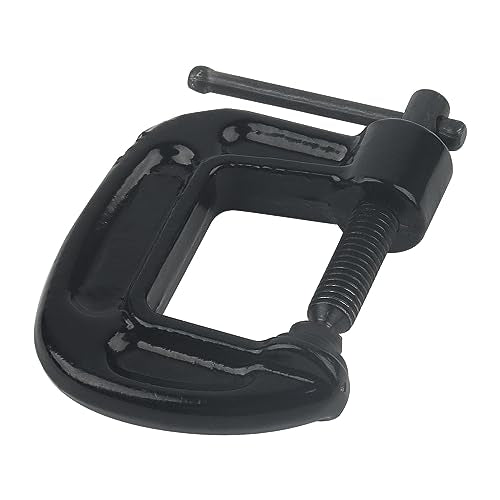 MUKCHAP 10 PCS 1 Inch C Clamp, Black Small C Clamps, Mini G Clamps for Woodworking, Metal Workpiece MUKCHAP