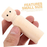 Abaodam 10pcs Painted Wooden Doll Unfinished Wood Craft Dolls Wooden Peg Figures Wooden Family Dolls Peg Dolls Unfinished Wooden Peg Doll Unfinished Abaodam