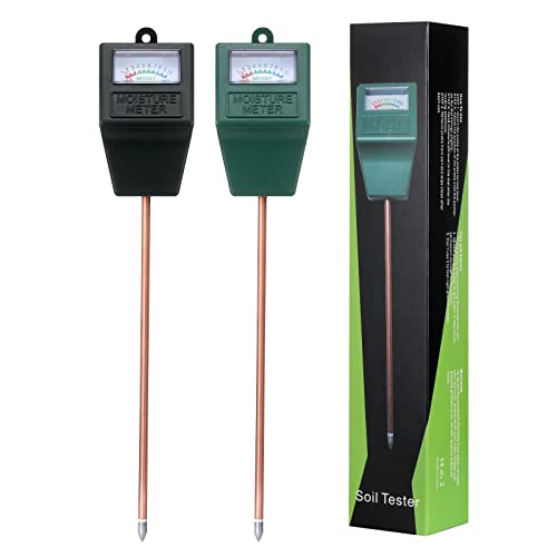 Yizerel 2 Packs Soil Moisture Meter for House Plants, Plant Water Meter Soil Tester Test Kit Soil Hygrometer Sensor for Indoor & Outdoor Use Garden - WoodArtSupply