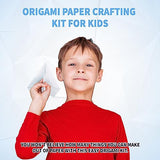 SpiceBox 3D Japanese Origami Paper Kit for Kids Easy Arts and Crafts with Instruction Book, Children's Activity Set, 18 Paper Craft Projects SpiceBox