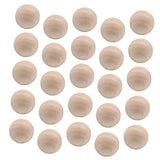 KALLORY 200 Pcs Crafts Loose Beads Unfinished Wood Bead Natural Wood Balls Mini Wood Balls Loose Spacer Bead No Hole Wood Bead House Supplies Blank KALLORY