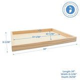 Wood Canvas Cradled 11 x 14 inch, Pack of 3 Blank Wood Panels for Painting, DIY Signs, Framing, Shadow Box, & Tray Crafts, by Woodpeckers Woodpeckers