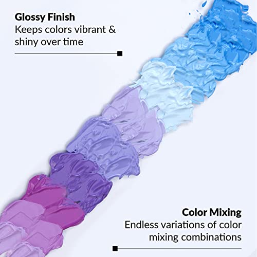 Royal & Langnickel Acrylic Color Artist Tube Paint, 21ml, 24-Pack Royal & Langnickel