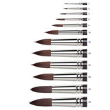 Winsor & Newton Galeria Acrylic Long Handle Round Brush Size: 4 (Set of 3 brushes) Winsor & Newton