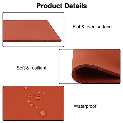 15x15“ Silicone Heat Press Mat with Dressing Ruler Set, 0.3” Thickest Silicone Heat Press Pad for Heat Press Machine, Flat Heat Transfer Press - WoodArtSupply