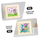 KALLORY 6pcs Clay Picture Frame Photo Frame Wall Mounting Picture Frame Blank Photo Frame Photo Sleeve Unfinished Clay Painting Frame Painting Clay KALLORY