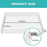 Sntieecr Large Rectangle Resin Table Molds, 16 x 12 x 2.4 Inch Charcuterie Board Resin Mold, Epoxy Table Mold for Tray Board, River Coffee Table, DIY Sntieecr