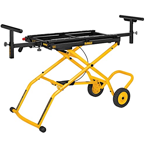 DEWALT Miter Saw Stand with Wheels, Collapsible and Portable, Holds Up to 300 lbs (DWX726) - WoodArtSupply