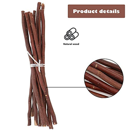 Garneck 40 Pcs Wood Log Sticks Craft Sticks Natural Dry Branches Rod Farmhouse Centerpiece Decor Twigs for DIY Crafts Woodworking Modelling Photo - WoodArtSupply