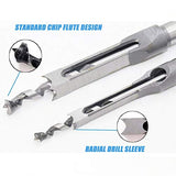 Woodworking Square Hole Drill Bits, HSS Woodworking Square Mortise Drill Bit Wood Mortising Chisel Set Woodworker Hole Saw Power Tool Kits, 1/2 Inch, HSOKEW