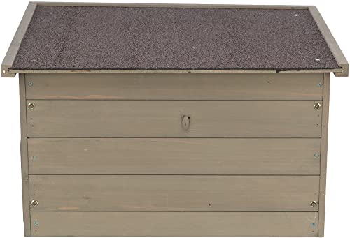 TRIXIE Natura Small Animal House, Rabbit Hideout, Playpen House, Shelter for Rabbits, Bunnies, Guinea Pigs, and Chinchillas, Gray-Green TRIXIE