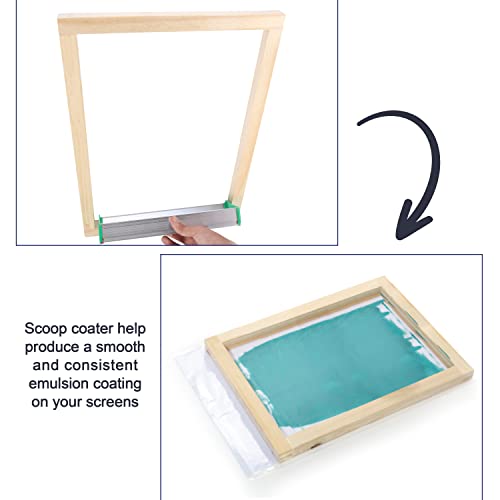 Caydo 36 Pieces Screen Printing Kit Includes 30W LED UV Exposure Screen Printing Light, 4 Sizes Silk Screen Printing Frame, Instructions, 5 Sheets A4 Caydo