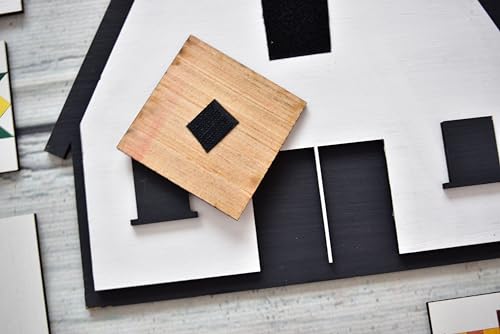 Barn with Wooden Quilt Square Design Cutout Unfinished Wood Shape Style, Interchangeable Sign and Wreath Kit Quilting Blocks AVTRBoutique