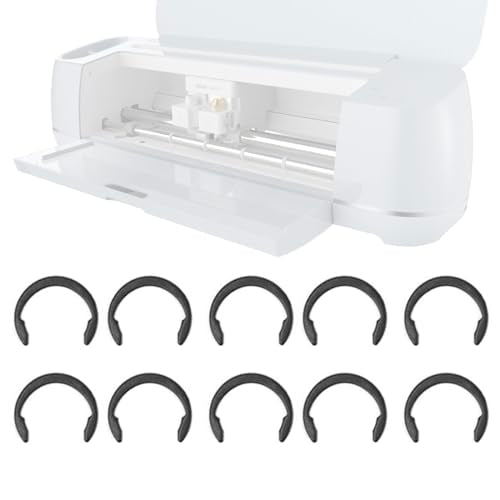 LUTQ 10 Pack of Retaining Clip Rings for Cricut Maker - Carbon Steel Fixed Clamp Ring Compatible with Cricut Maker Rubber Roller Replacement Parts - LUTQ