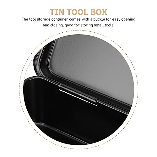GANAZONO Metal ToolBox - Heavy Duty Portable Tool Box with Handle - Solid Metal Locking Latches - Scratch Resistant Finish Heavy Duty Tin Tool Box GANAZONO