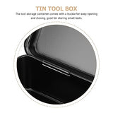 GANAZONO Metal ToolBox - Heavy Duty Portable Tool Box with Handle - Solid Metal Locking Latches - Scratch Resistant Finish Heavy Duty Tin Tool Box GANAZONO