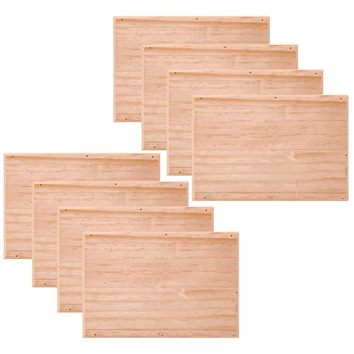 8 Pack: 9”; x 6”; Wood Plaque by Make Market® ArtMinds