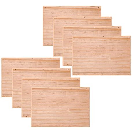 8 Pack: 9”; x 6”; Wood Plaque by Make Market® ArtMinds