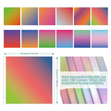 KASYU Smart Matless Infusible Ink Transfer Sheets -12 Sheets 12" x 11.8" Gradient Color Sublimation Transfer Paper for Cricut Mug Press, Silhouette KASYU