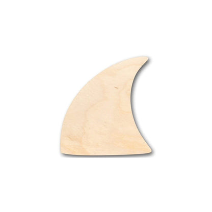 Unfinished Wood Shark Fin Shape - Ocean - Beach - Nursery - Craft - up to 24" DIY 10" / 1/8" - WoodArtSupply