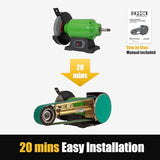 KFMK 2"x48" Belt Grinder Attachment for Bench Grinders, 2x48 Inch Belt and 7 Inch Disc Sander Attachment for Bench Grinders KFMK