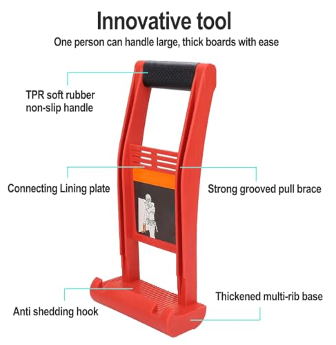 LABOFiC Drywall Carrier Handle 2 Pack, Panel Carrier, Plywood Lifting Tool, Drywall Carrying Tool, Lift and Carry Panel Mover, Great for Plywood, - WoodArtSupply