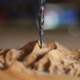 SpeTool 4Pcs/Pack Assorted R0.25~1.0 Tip 1/8" Tapered End Mill Cone Ball Nose Carbide Bit CNC Cutter for Carving Engraving SpeTool