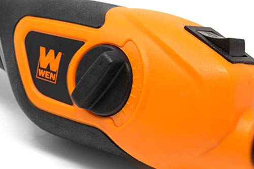 WEN 21D Variable-Depth Carbide-Tipped Engraver for Wood and Metal , Lightweight, Variable Speed, Compact, Orange - WoodArtSupply