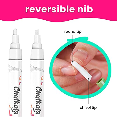 Chalkola 30 Markers 1mm + 4 white 3mm + 6 white Variety Markers Bundle Chalkola