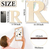 Large Wooden Letters 12 inch Wood Letters for Crafts Projects Small Wooden Letters 6 inch for Wall Decor Home Decor Birthday Party Wedding HEKOOLA