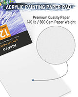 Nicpro Kid Paint Set, 34 PCS Painting Supplies Party Kit Non Toxic,12 Colors Acrylic Paint, Table Easel, 6 Canvas Panels, 10 Brushes, Paper Pad, Nicpro