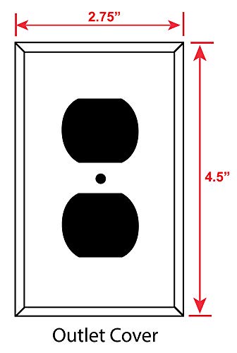 Art Plates - Decorative Light Switch Plate Cover Plate - Decorative Metal Wall Plate - 1 Gang Outlet - Silver Diamond Plate (PRINTED IMAGE) - (Made Art Plates