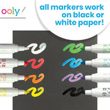 Ooly Vivid Pop! [Set of 8] Super Bright Water Based Paint Markers - Erases off Whiteboards, Windows, Mirrors- For Kids, School Supplies, Art Ooly