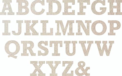 6 Inch Wooden Block Letter for Kids, Unfinished W Nursery Decor Wood Alphabet, Paintable MDF Craft, Rockwell Font NEXTCraft