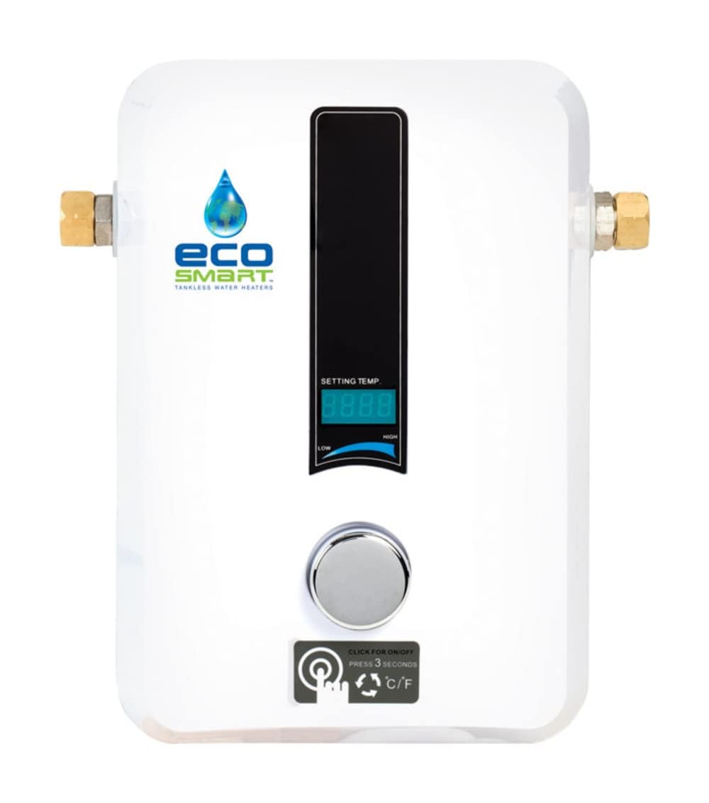 EcoSmart ECO 11 Electric Tankless Water Heater, 13KW at 240 Volts with Patented Self Modulating Technology - WoodArtSupply